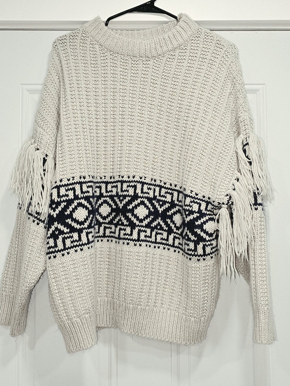 Lulus Oversized Fringe Sweater